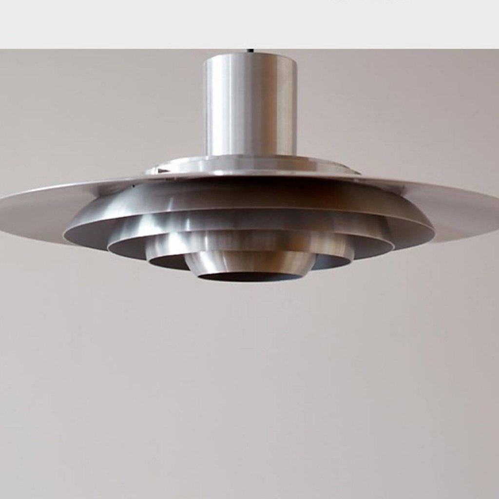 
Layered Brushed Metal Pendant Light