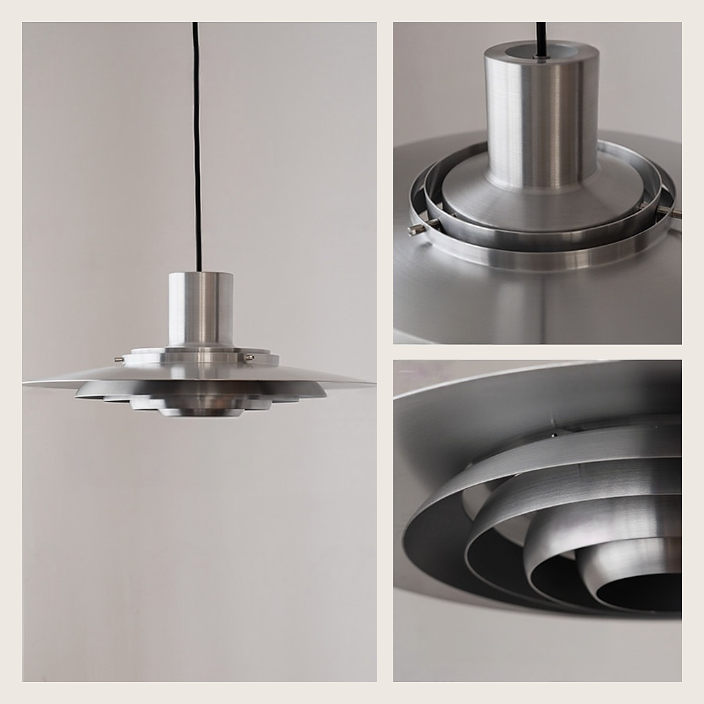 
Layered Brushed Metal Pendant Light
