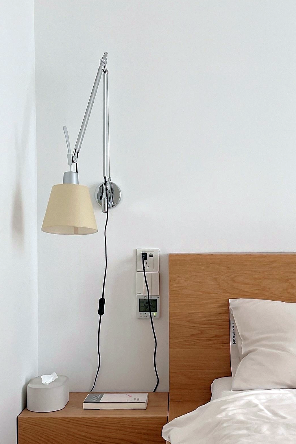 
Bauhaus Adjustable Parchment Swing Arm Wall Light