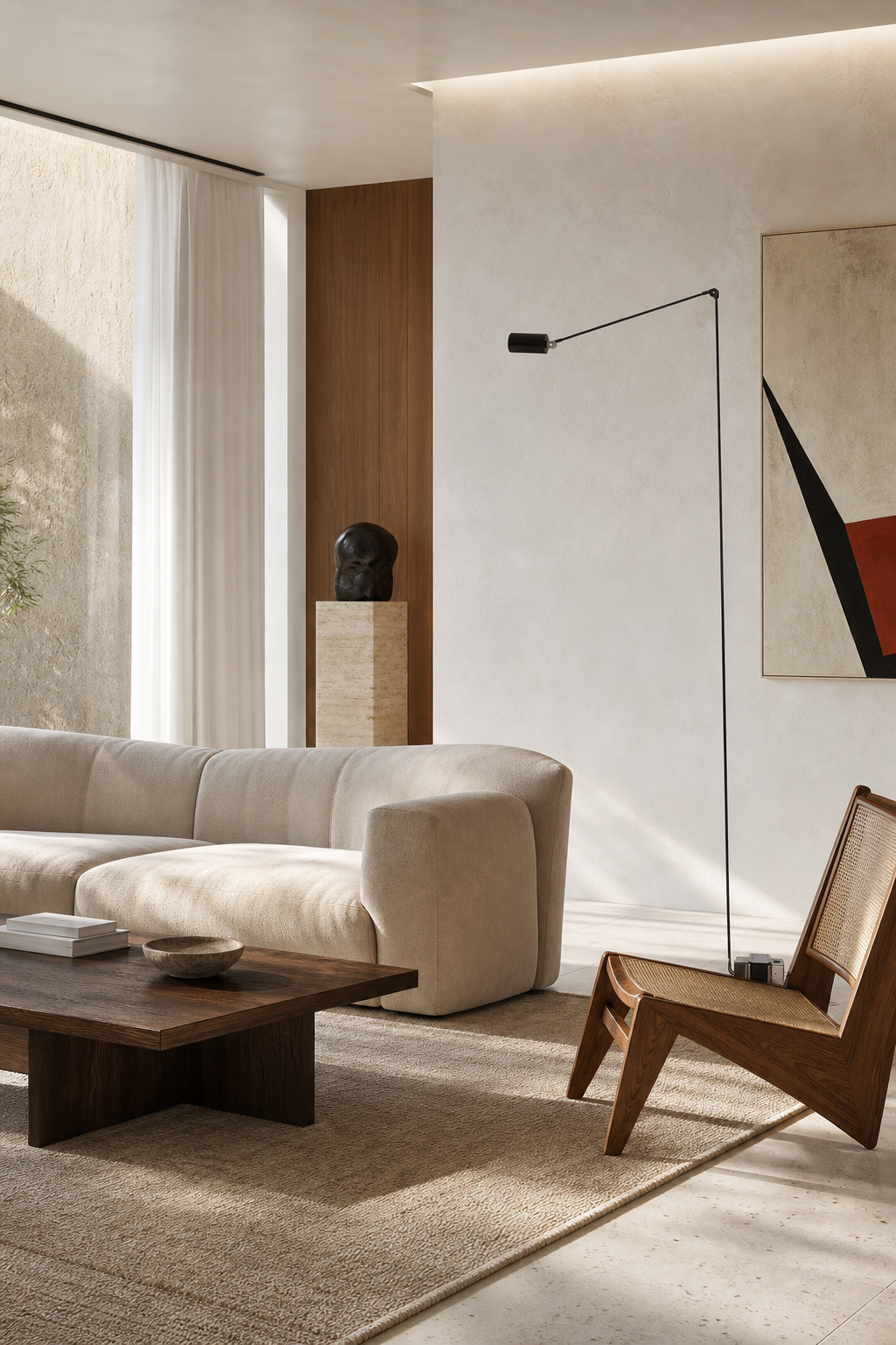 
Minimalist Adjustable LED Floor Lamp