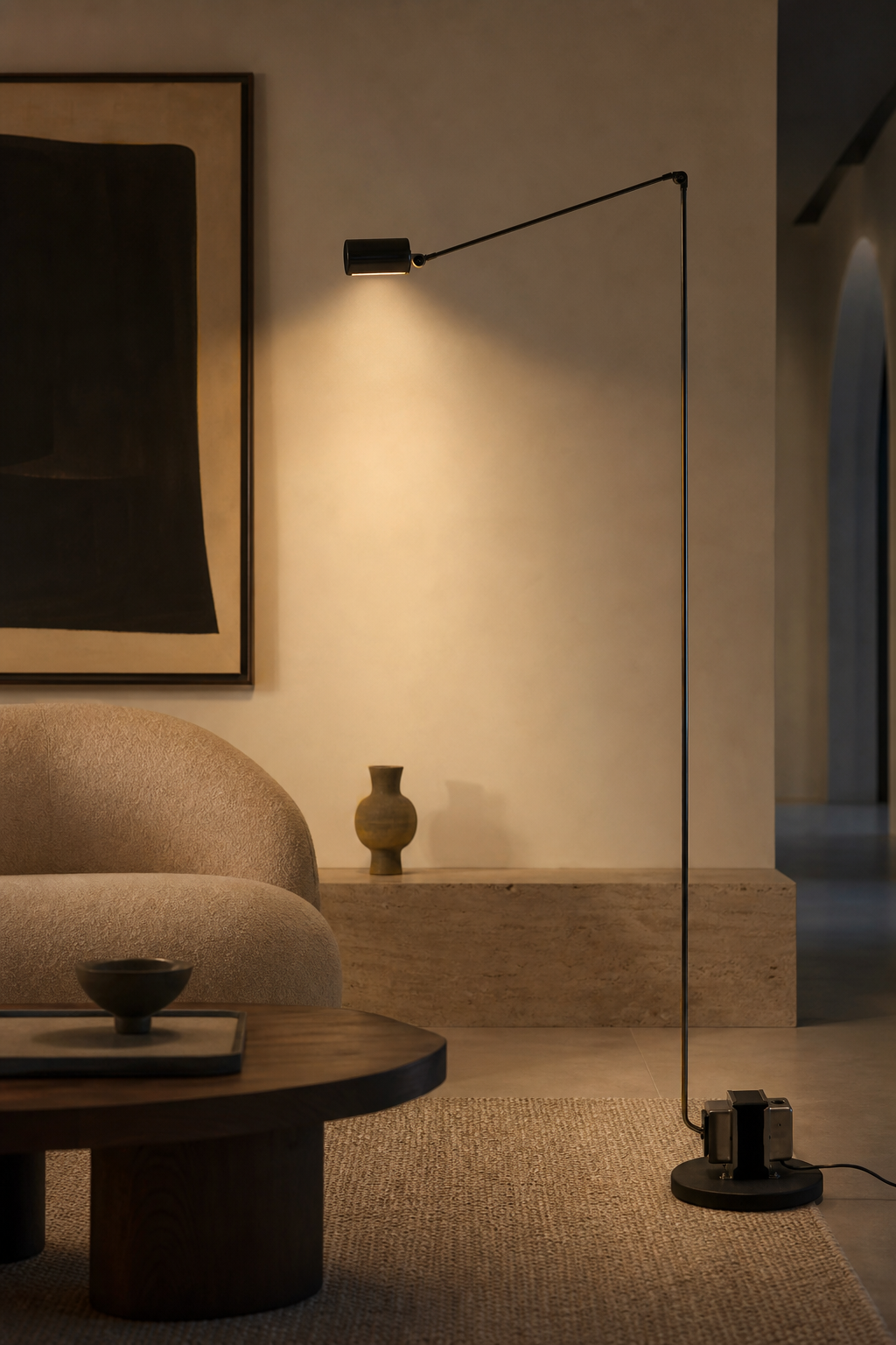 
Minimalist Adjustable LED Floor Lamp