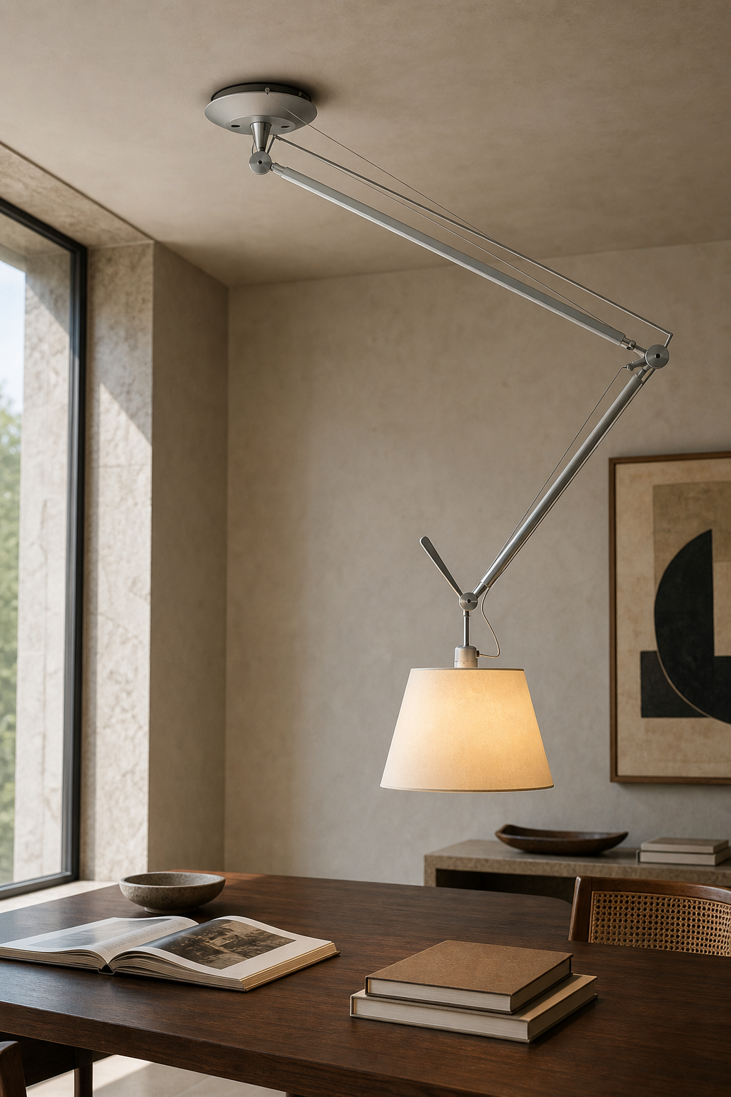 
Bauhaus Adjustable Swing Arm Pendant Light