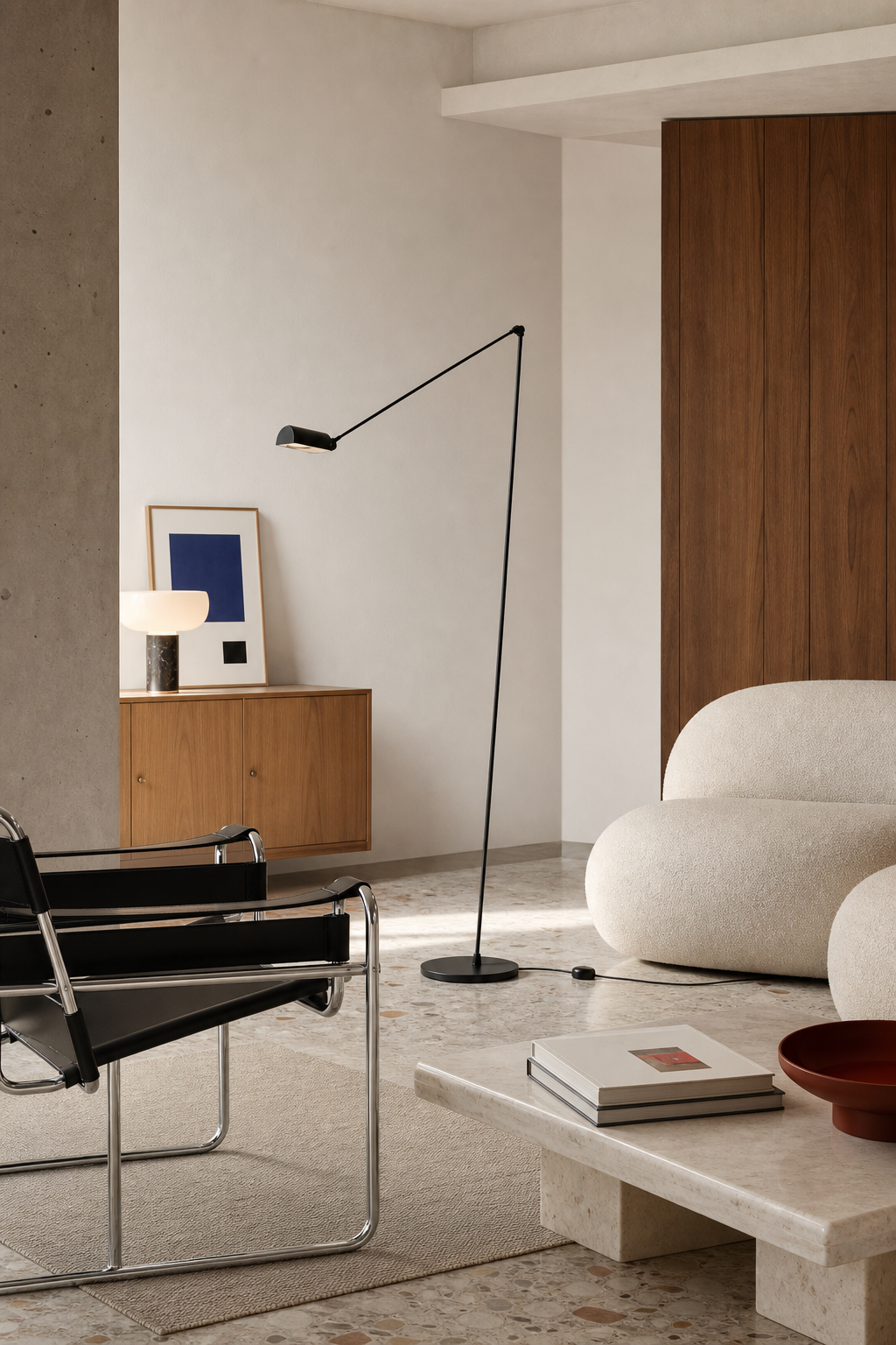 
Minimalist Adjustable LED Floor Lamp