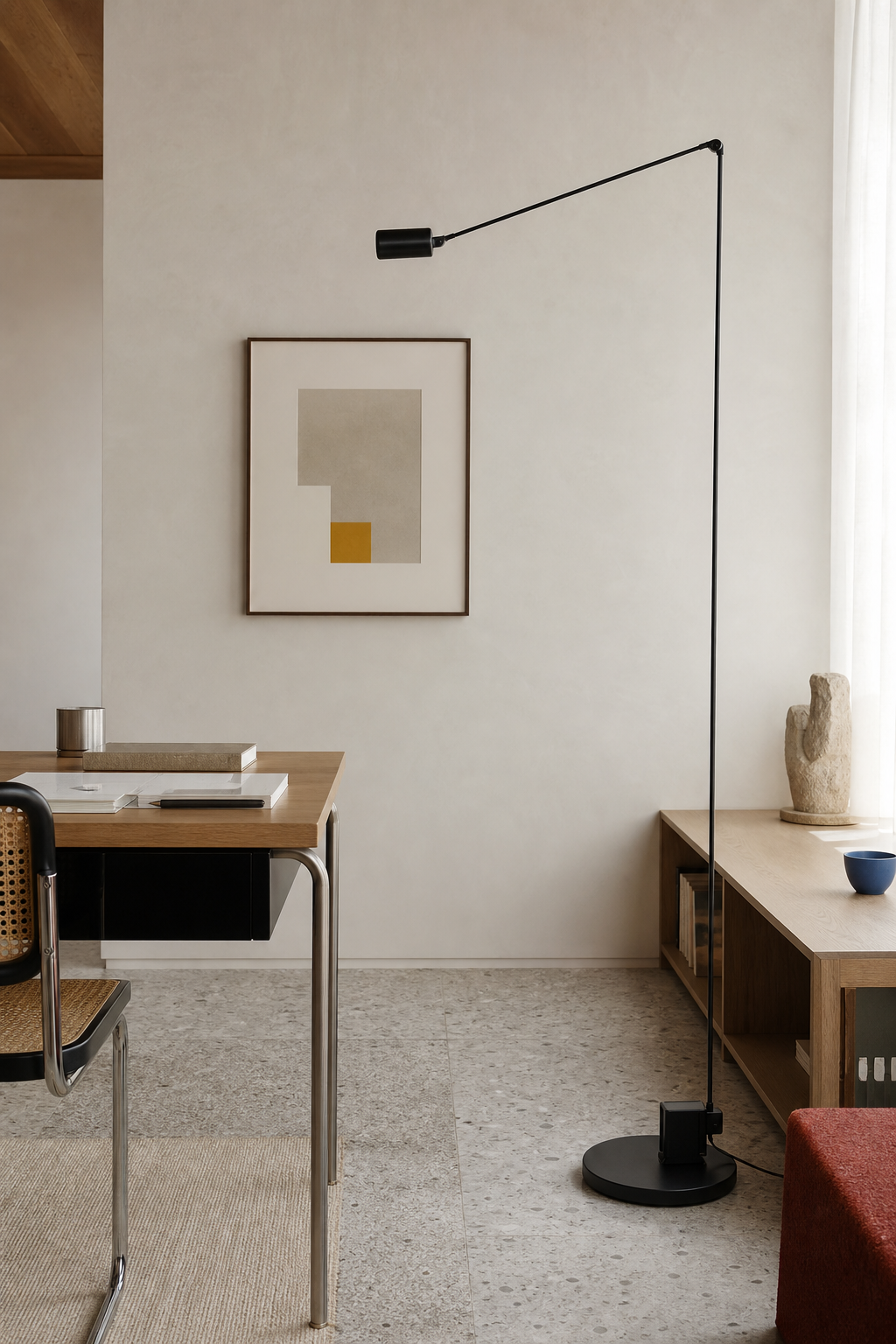
Minimalist Adjustable LED Floor Lamp