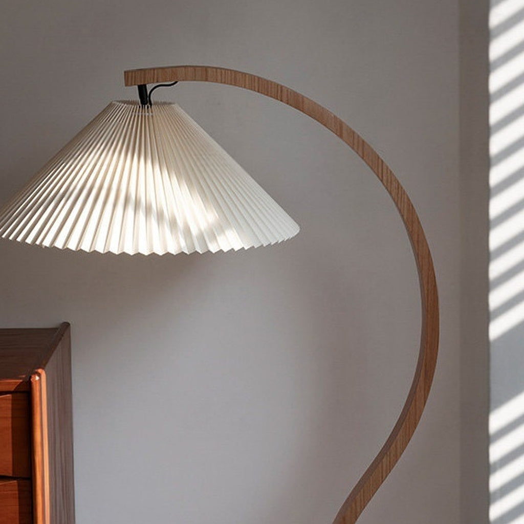 
Sculptural Wood Floor Lamp