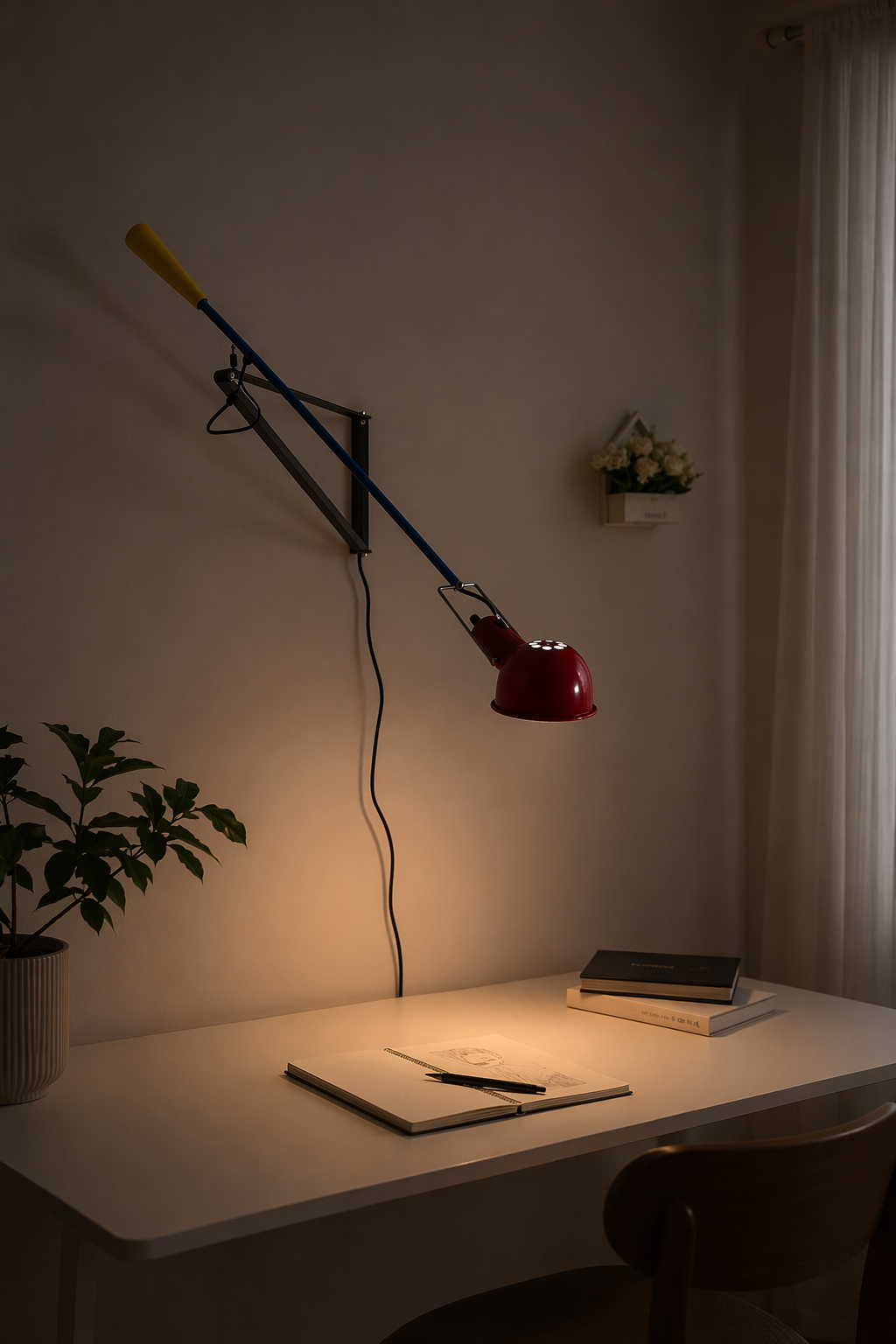 
Chromatica Colorful Swing-Arm Wall Lamp