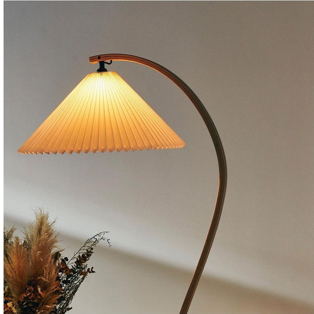 
Sculptural Wood Floor Lamp