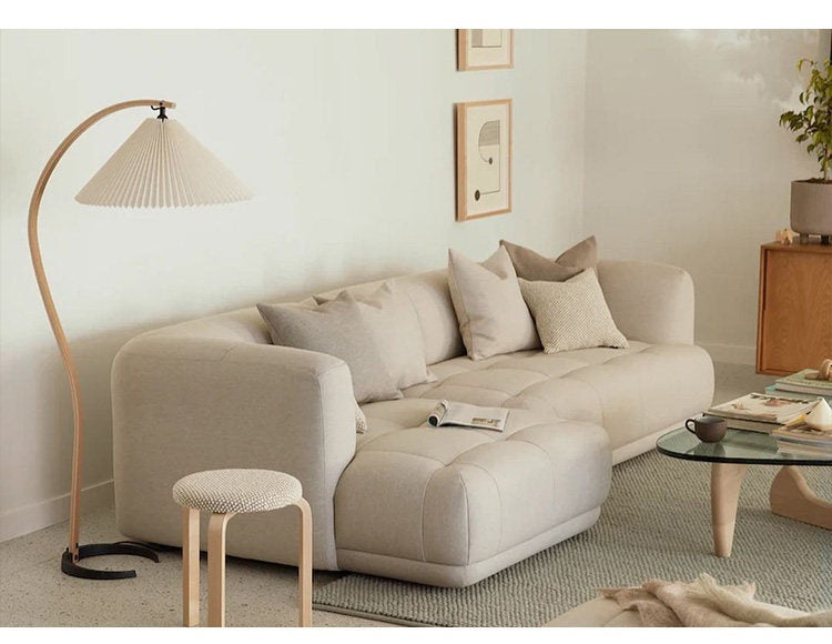 
Sculptural Wood Floor Lamp