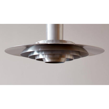 Layered Brushed Metal Pendant Light
