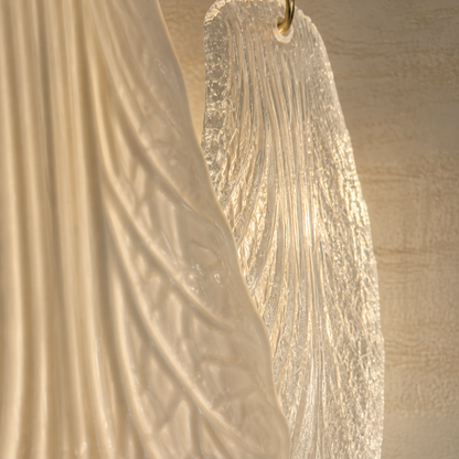 Velipetal Ceramic and Glass Linear Chandelier