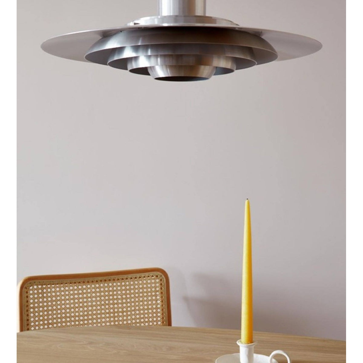 
Layered Brushed Metal Pendant Light