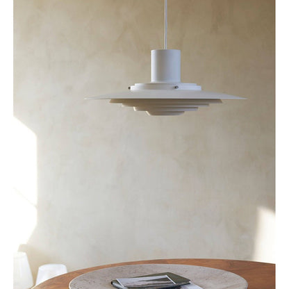 Layered Brushed Metal Pendant Light
